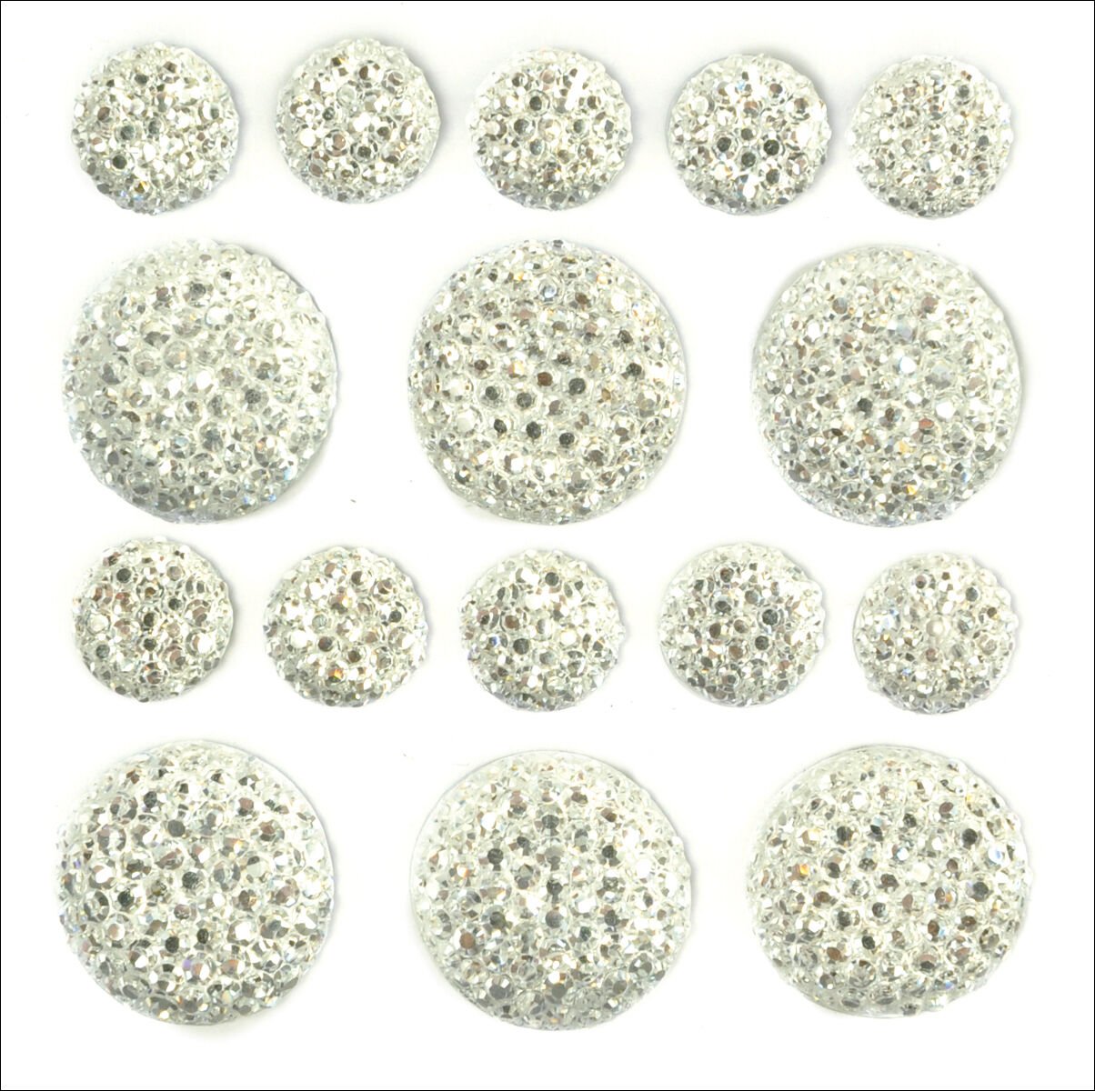 Kaiser Craft Sparklets Self Adhesive Rhinestone Clusters Crystal