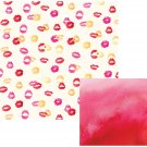 American Craft  Urban Chic Collection 12X12 Double Sided Paper Kiss Kiss