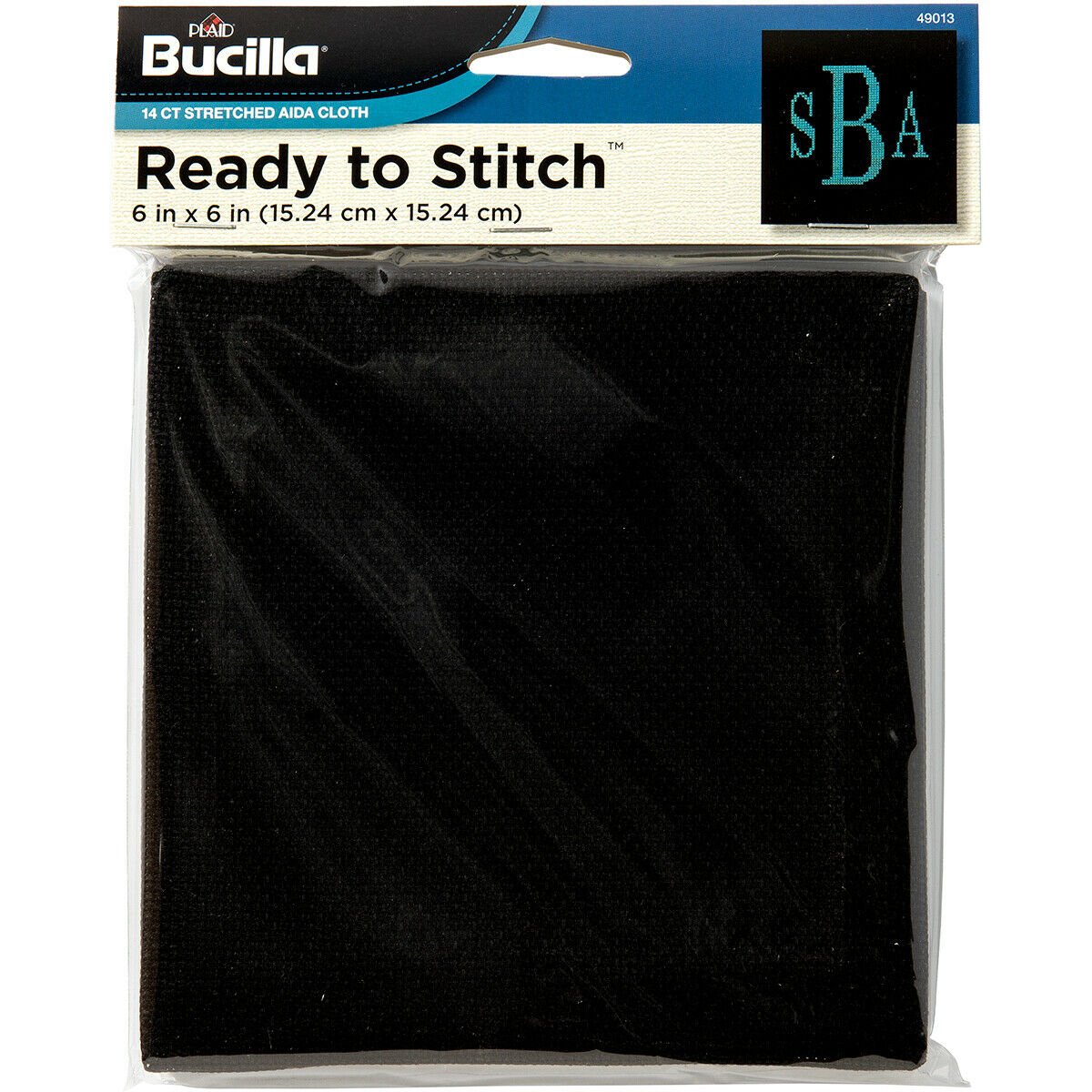 Bucilla Ready to Stitch Blanks - Counted Cross Stitch - Black, 6 x 6