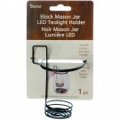 Darice Mason Jar Tealight Holder 3 X 2.625 X 4.25 Inches Black