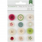 American Crafts Holiday Wooden Buttons