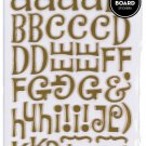 American Crafts Thicker Chipboard Stickers 6X11 Sheets Jewelry Box Metallic Gold