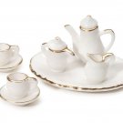 Darice Miniature Â White Ceramic Tea ServiceÂ 2.5 inches