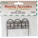 Darice 6614-312 Timeless Miniatures Metal Rustic Fence with Pick