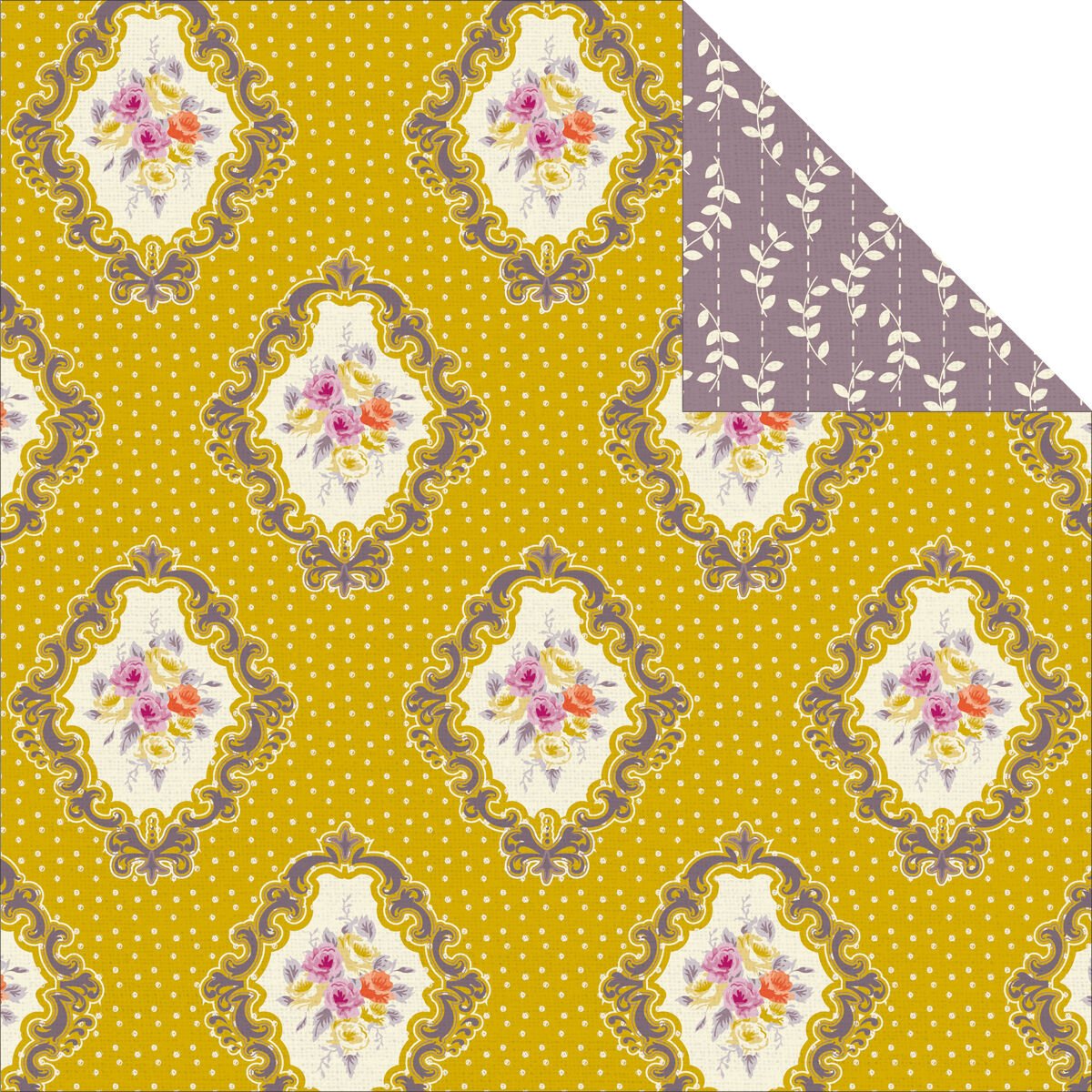 Kaiser Craft Flora Delight Collection Double Sided Paper Vintage