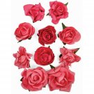 Kaiser Craft Hot Pink Paper Blooms
