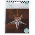 American Crafts Heidi Swapp Paper Lanterns Small 5 Point Silver Foil
