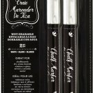 American Crafts - Wet-Erasable Chalk Marker Crayons - Two Pack - White