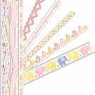 American Craft K&Company Itsy Bitsy Baby Girl Adhesive Borders