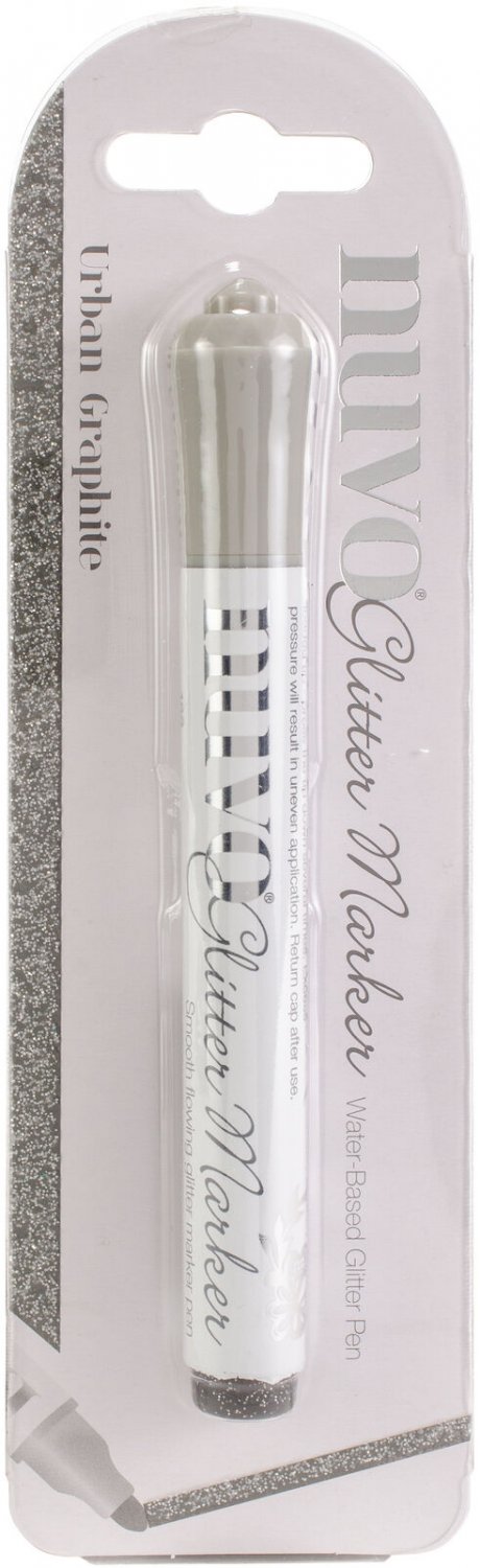Nuvo Glitter Markers-Urban Graphite