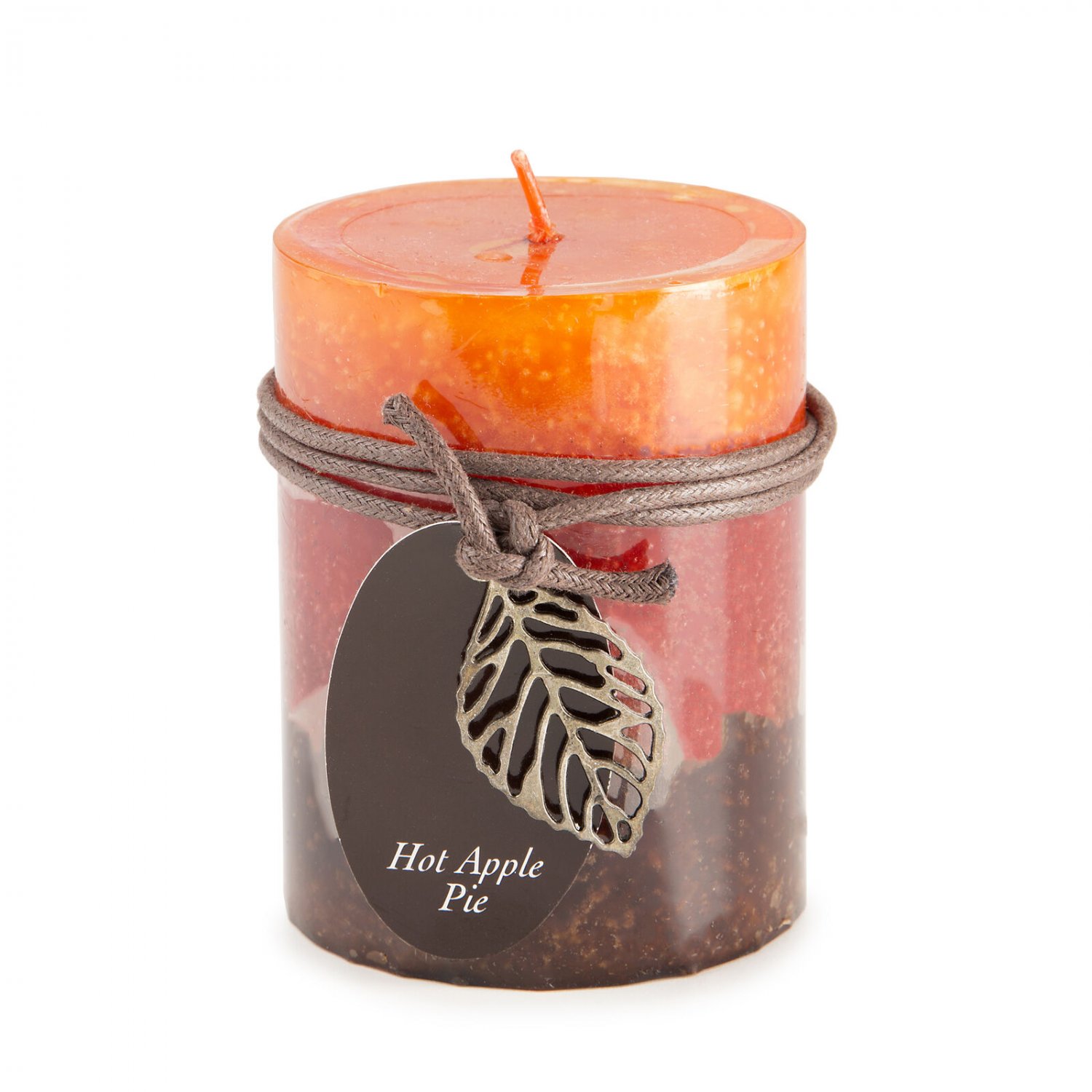 Darice Dynamic Collections Layered Candles Hot Apple Pie 4 Inches Pillar