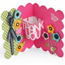 Sizzix Thinlits Die Thank You 3D Dropins Sentiment