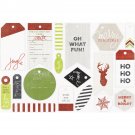 American Crafts Heidi Swapp Oh What Fun Collection Christmas Glitter Tags