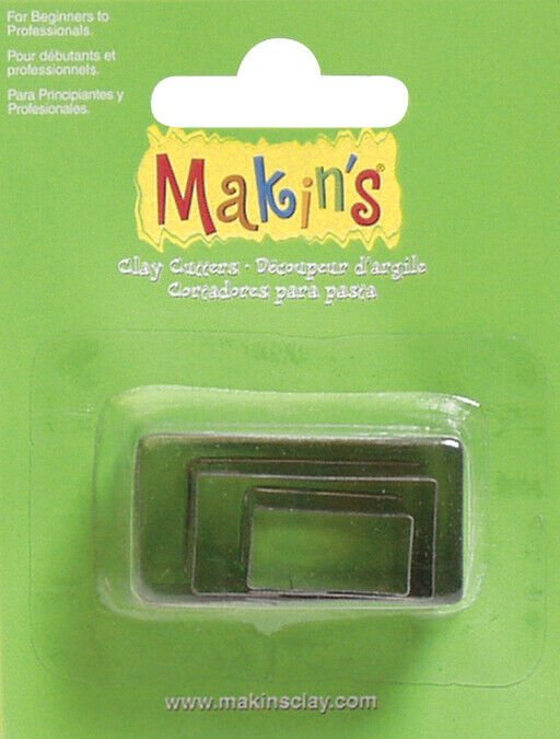 Makin's Clay Cutters 3/Pkg-Rectangle