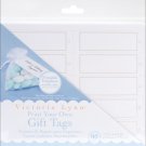 Print Your Own Gift Tags 1"X3.125" 80/Pkg - White Rectangle w/Pearl Accent