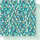 American Craft Crate Paper Cool Kid Collection 12X12 Double Sided Paper Hooray