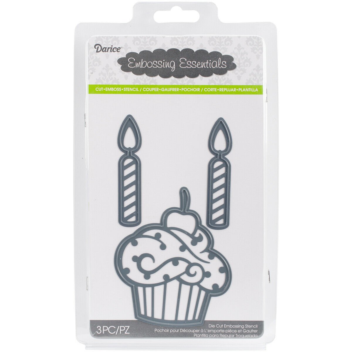 Darice Embossing Essentials Dies Cupcake and Candles