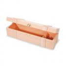 Darice Unfinished Wooden Wine Box, Hinged with Clasp