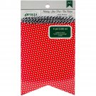 American Crafts Christmas Banner Notch Red Polka Dot