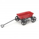 Darice Timeless Miniatures Metal Wagon Red