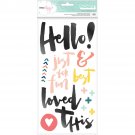 American Craft Saturday Collection Thickers Alpha Petals Phrase Thickers