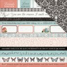 Kaiser Craft Ooh La La Collection Double Sided Paper Au Revoir