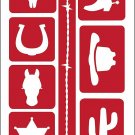 Armour Products Etch Over N Over Stencil Western