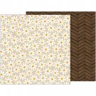 American Craft Pebbles Warm And Cozy Collection 12 X 12 Double Sided Paper Daisy