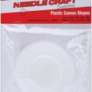 Darice Plastic Canvas Shapes 7 Count 3" 10/Pkg-Circles W/Raised Center Clear
