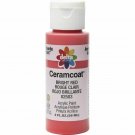Plaid Delta Creative Ceramcoat Acrylic Paint In Assorted Colors 2 Oz,Bright Red