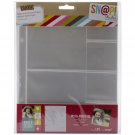 Snap Insta Pocket Pages for 6"X8" Binders 1 /Pkg  (2) 4"X4" & (4) 2"x2" pockets