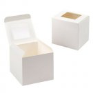 Darice Individual White Cupcake Box with Acetate Window