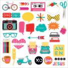 Bella Blvd Illustrated Faith Bright and Brave Collection Paper Pieces