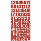 Kaiser Craft Cardstock Number Stickers Red