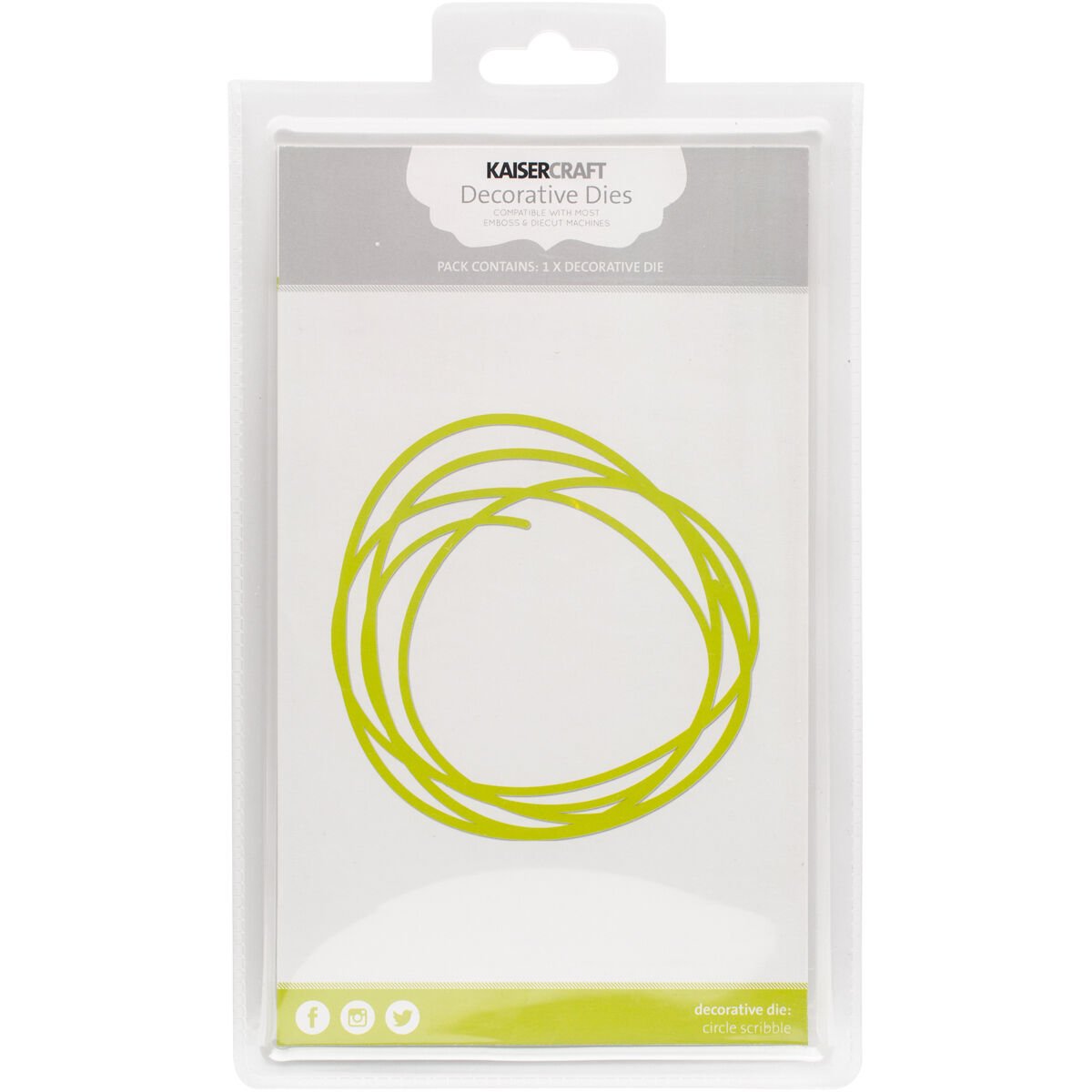 Kaiser Craft Decorative Dies Circle Scribble