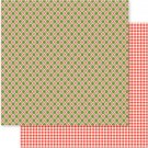 American Crafts  Holly Jolly Christmas 12X12 Double Sided Paper Christmas Plaid