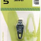 ZlideOn Zipper Pull Replacements Plastic 5-Silver