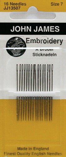 John James Embroidery Hand Needles-Size 7 16/Pkg