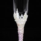 Darice Champagne Glass Filigree Finished Edge 4 inches