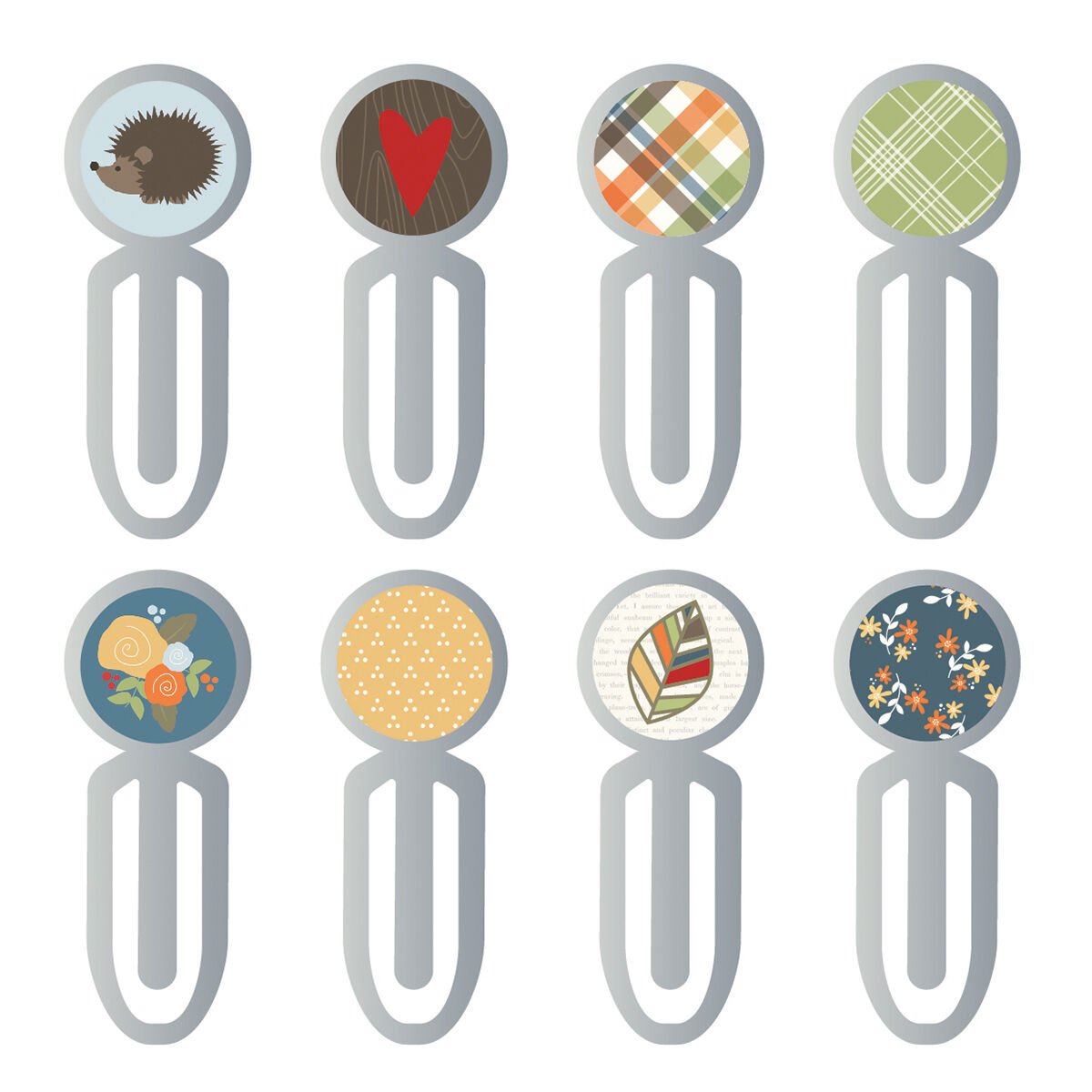 Simple Stories Collection Hello Fall Epoxy Metal Clips