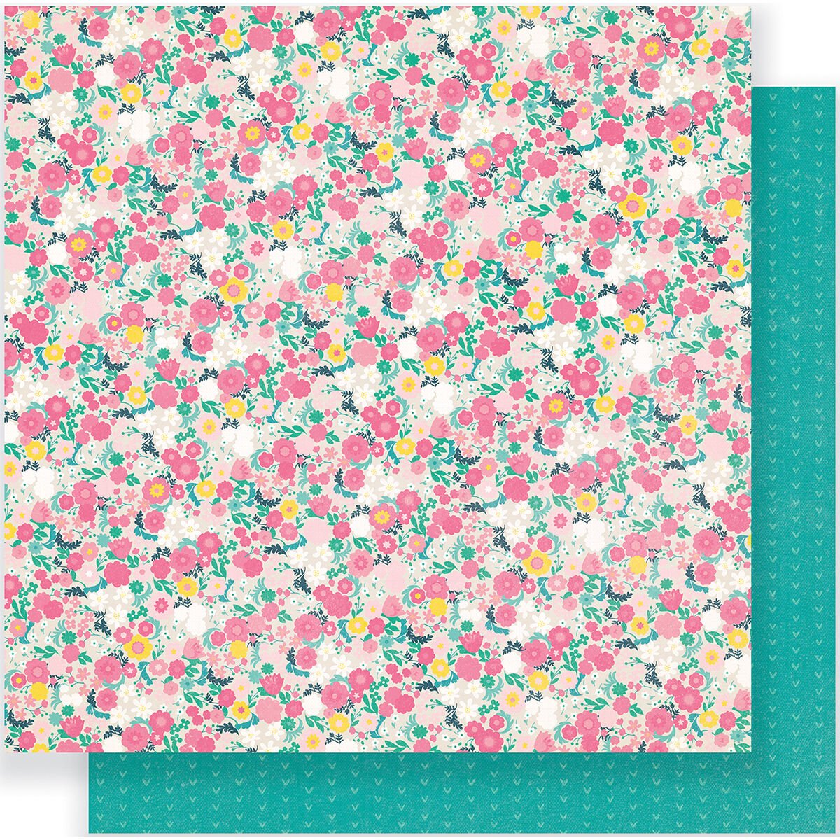 American Craft Crate Paper Cute Girl Collection 12 X 12 Double Sided Paper Fancy