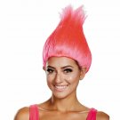 Disguise Women's Hot Colored Licensed Adult Troll Wig, Pink, One Size