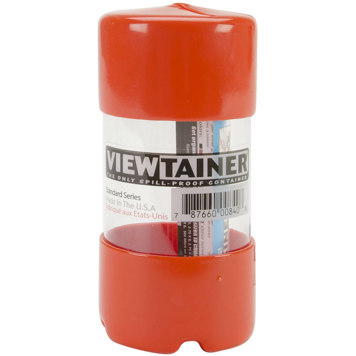 Viewtainer Slit Top Storage Container 2"X4"-Orange