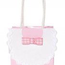 Darice Favor Bag Baby Bib Embellishments Pink 2.5 X 3 inches