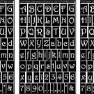 Armour Rub N Etch Designer Stencils 5 X 8 Gala Letters & Numbers
