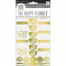 Me And My Big Ideas Create 365 Happy Planner Sticker Take Note Gold Foil