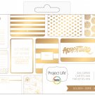 American Craft Becky Higgins - Project Life - 4 x 6 - Theme Cards - Golden