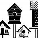 Darice Embossing Folder Birdhouse Post Paper Craft Supply