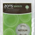 Zots Singles Clear Adhesive Dots-Medium 3/8"X1/64" Thick 175/Pkg