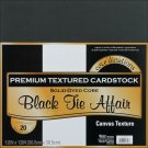 Darice Core'dinations Canvas Cardstock 12 X12 Inches Black Tie Affair